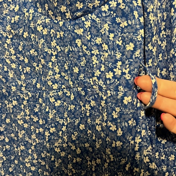 B Darlin Blue Floral Dress - Picture 9 of 12